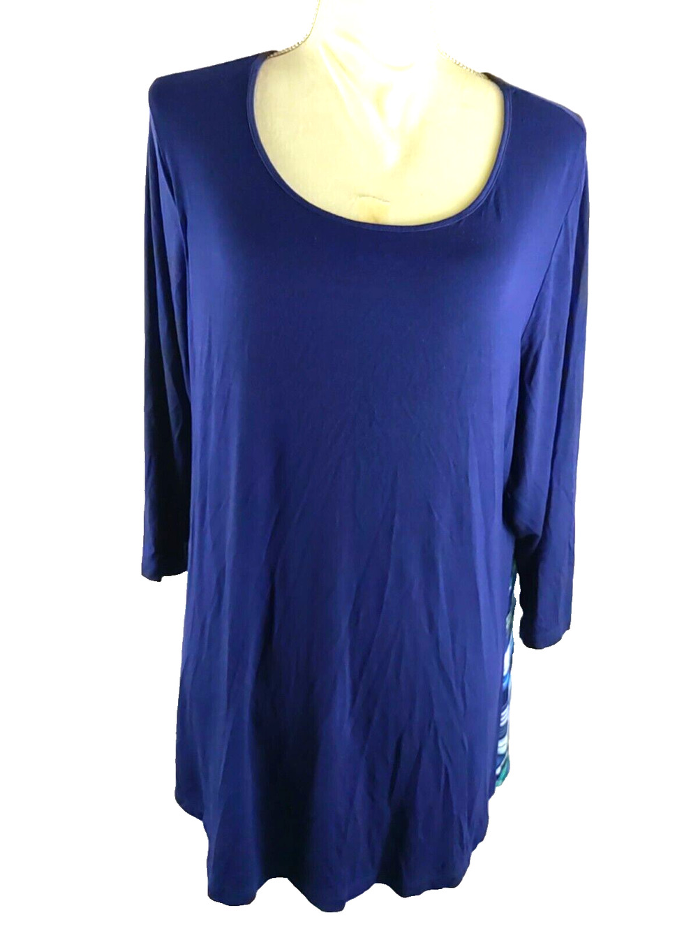 Rose + Olive Women's Shirt Size 1 X Back Button Up Quarter Sleeve